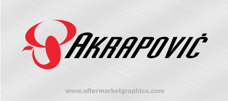 Akrapovic Exhaust Decals 01 - Pair (2 pieces)